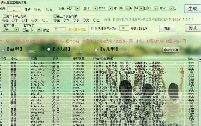 精准八字宝宝起名软件专业版