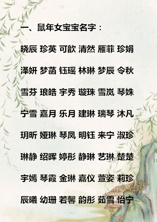 鼠年宝宝起名禁忌_鼠年宝宝起名禁忌