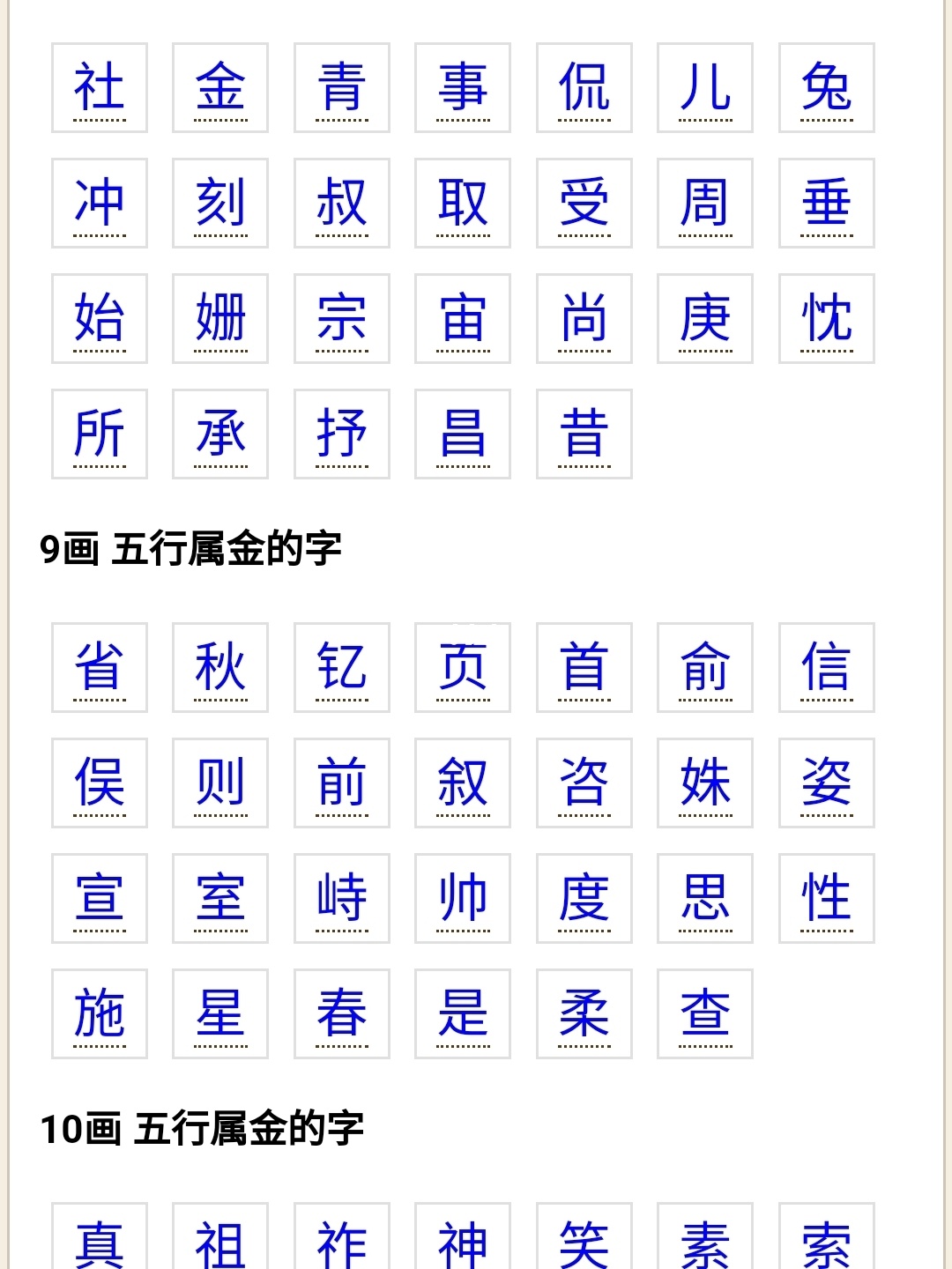 名字与五行