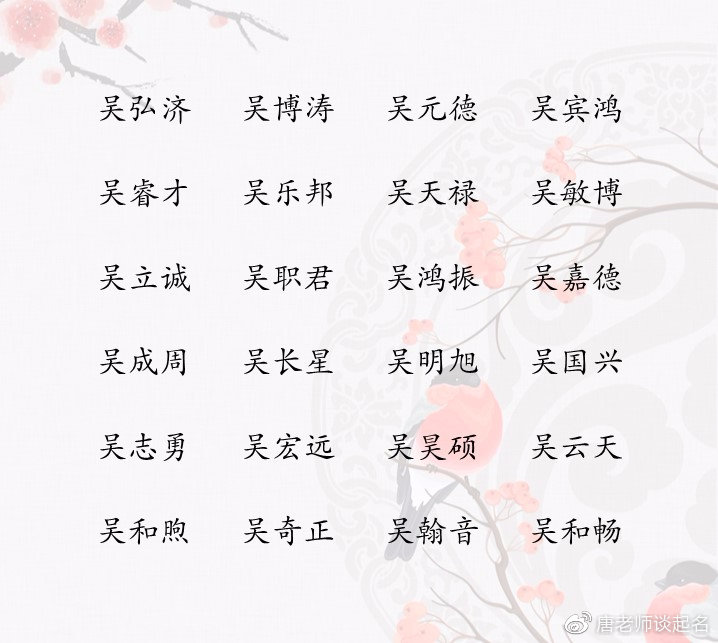 给姓吴的起名字_起姓吴女孩起名大全_女宝宝起名姓吴尾字恩