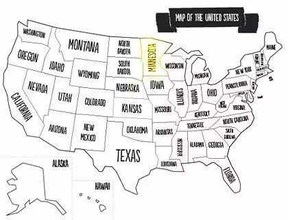 美国50州名称英文_美国50个州的英文名字_美国50个州还是56个州