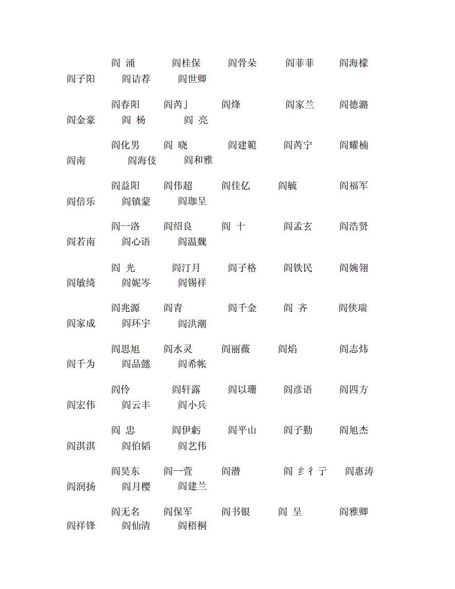 闫姓生肖马的男孩起名_闫姓男孩起名霸气外露_闫姓女孩起名